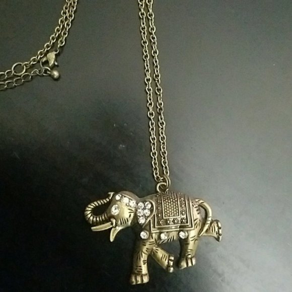 Bronze Elephant Necklace - Picture 4 of 7